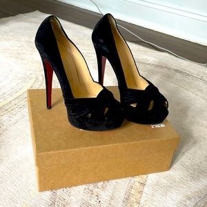 Louboutin suede heels